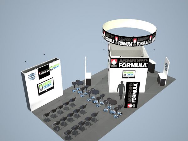 20x40 trade show booth rental Turnkey service